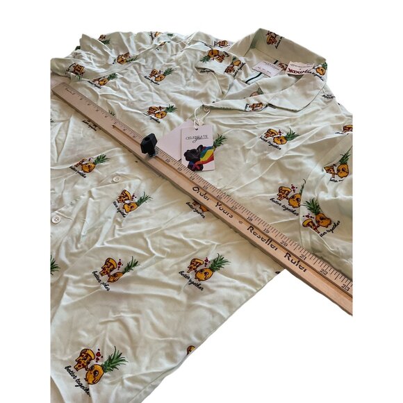 Denim & Flower Ricky Singh Pineapple & Pizza Short Sleeve Shirt - Picture 4 of 8